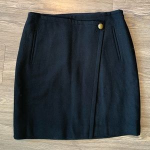 Talbots Black Wool Skirt